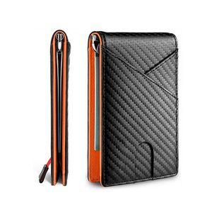 Amazon Gold Clip Men's wallet Foreign Trade Carbon Fiber wallet Men's wallet wallet Business wallet