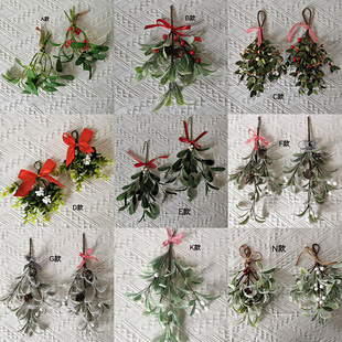 Wholesale Simulation Christmas Mistletoe Amazon Simulation Green Plant Home Decorations Christmas Decorations Pendant
