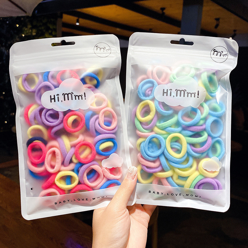 Korean children's rubber band for girls, baby hair tie for little girls, small size hair clip for girls, hair ribbon for girls, towel hair tie, hair accessory for girls