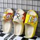 Cartoon couple coconut slippers women's outer wear thick bottom beach slippers summer yeezy slippers men
