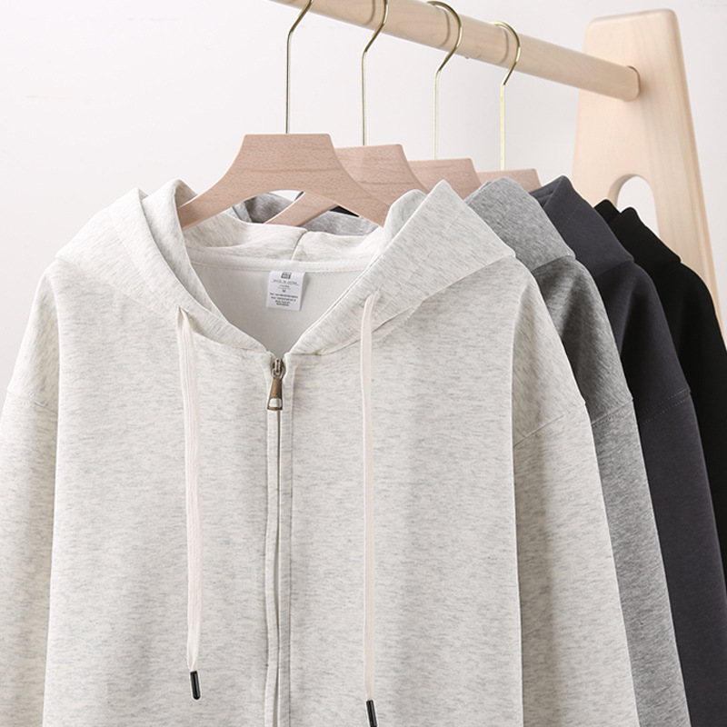 Winter New Cardigan Hooded Loose Sweater Custom Advertising Shirt Printed Work Clothes Printed Logo Embroidered Cultural Shirt