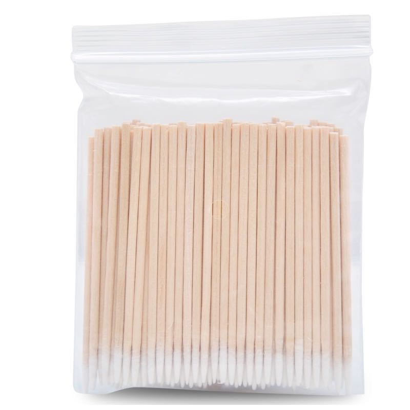 Special Pointed Cotton Swab for Embroidery Makeup Eyeliner Cosmetic Toothswab Cotton Swab Ultra-fine Pointed Wooden Stick Eyebrow Tattooing Cotton Swab