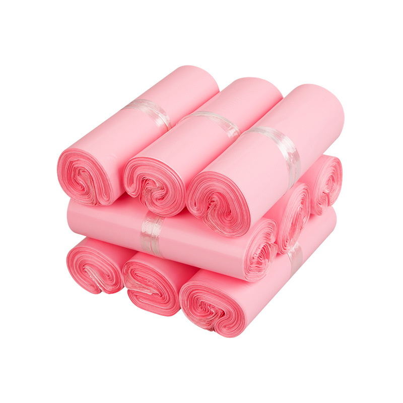 Light Pink Express bag thickened logistics packaging packing bag 12 silk waterproof self-adhesive bag mass production Wholesale