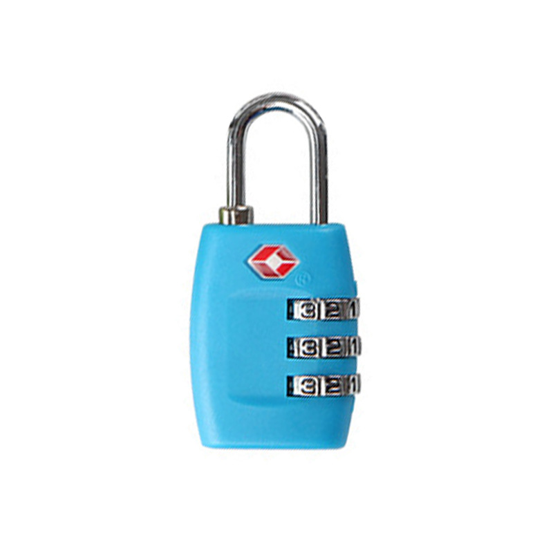 TSA customs lock luggage lock tsa335 travel abroad luggage zipper lock plastic TSA customs password lock