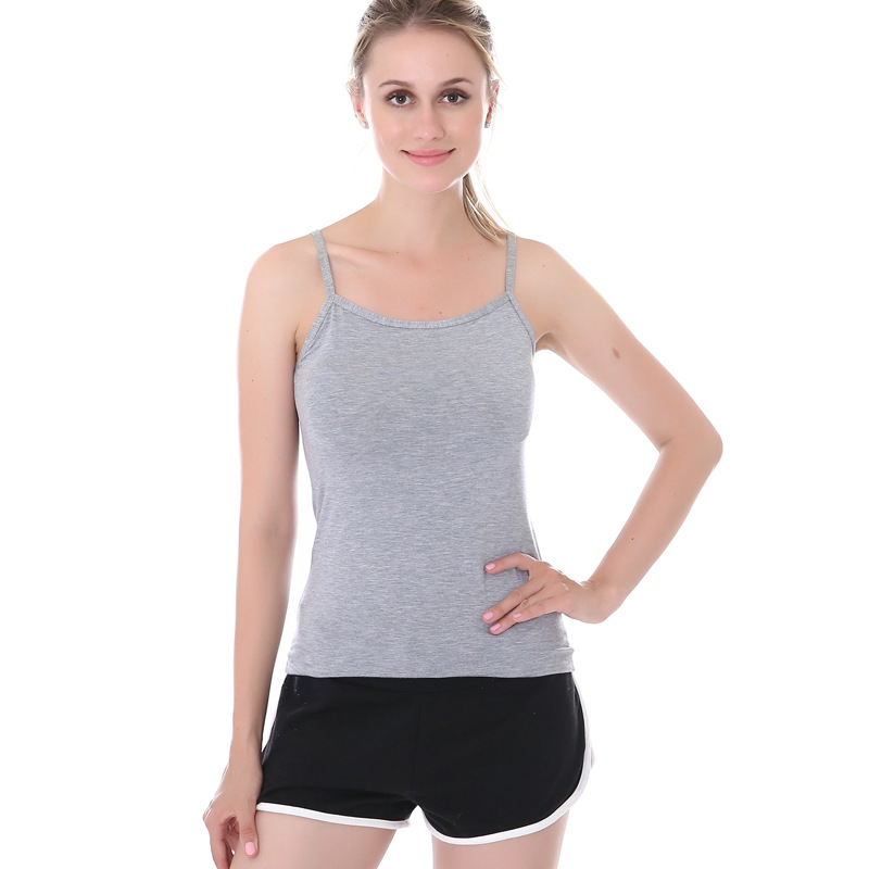 The new ladies modal camisole with thin black and white students can wear bottoming shirt generation wholesale