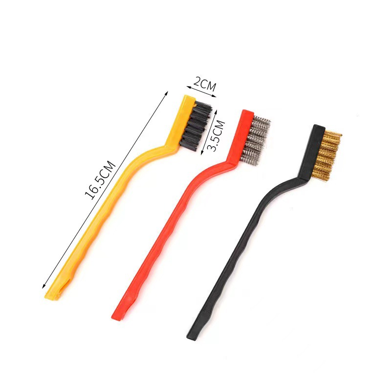 Factory direct sale Amazon Hot Mini cleaning brush 7 inch wheel hub to embroider industrial brush stainless steel wire brush