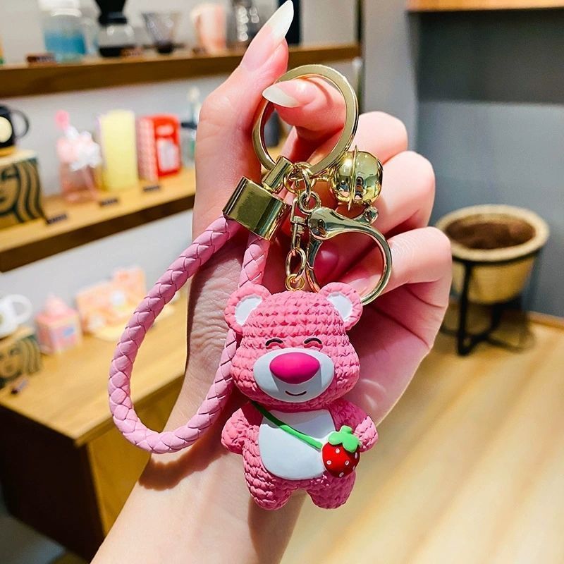 Cute Strawberry Bear-Pink