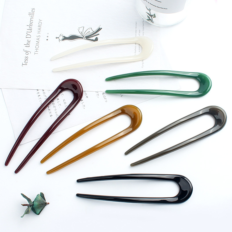 Summer Daily Fixed Ball Head Hairpin Commuting All-match Back Head Hairpin New Style Ladies Simple Disc Hair Plug