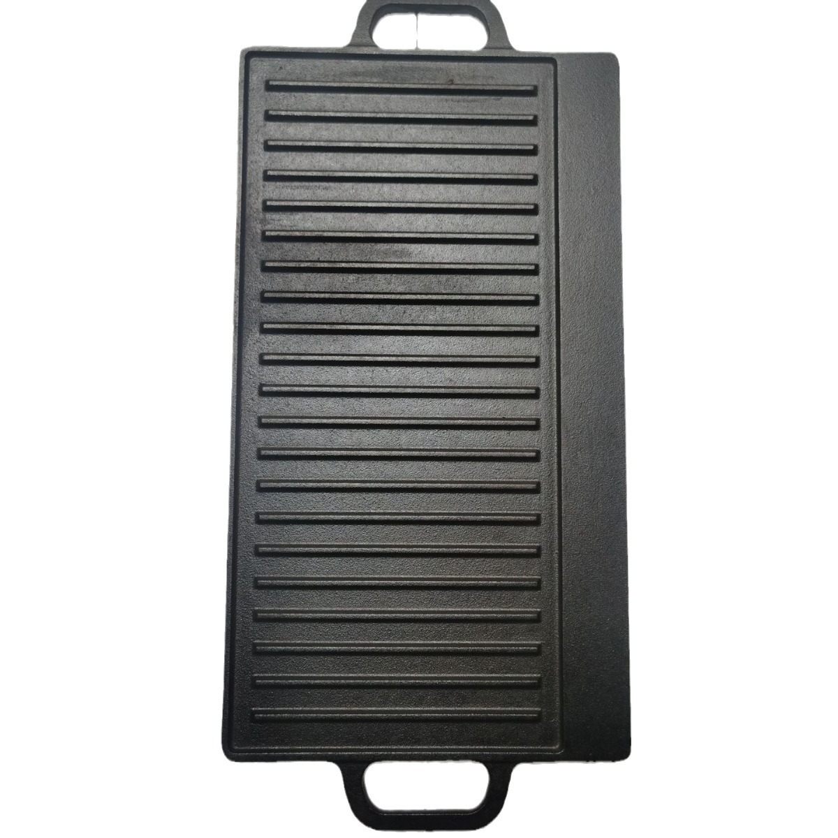 Cast iron pan outdoor baking pan 202-203 uncoated rectangular double-sided iron plate double-sided available cast iron baking pan