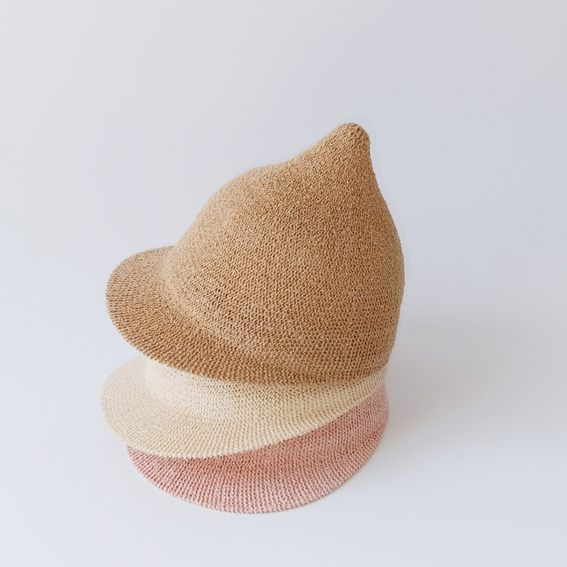Cappello per bambini One Pan, stile coreano, traspirante, con ciuccio, parasole, protezione solare, cappello fresco per bambini_voghion.com