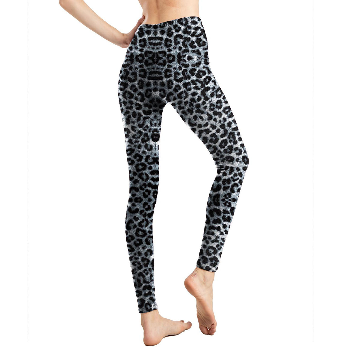 9260 new skin-friendly soft digital printed leggings animal print leopard snake print cropped pants flower pants women's factory