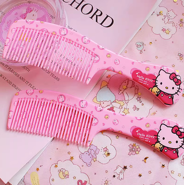Cartoon Girl's Heart Comb Cute Children's Student Dormitory Women's Home Comb Teeth Hair Comb