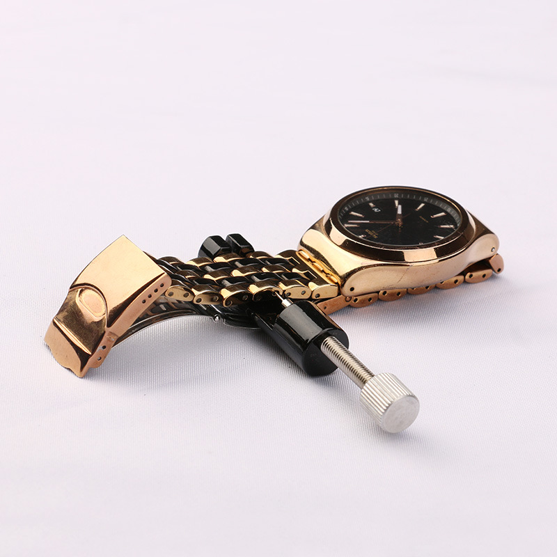 The manager of the watch repair tool recommends the small round belt remover to adjust the watch band Steel Band length metal regulator meter