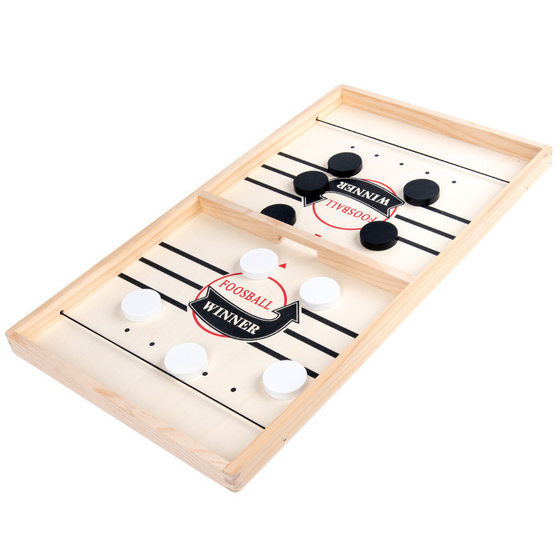Tiktok-Style Wooden Catapult Chess for Two, Parent-Child Interactive Children's Wooden Battle Board Game Toy