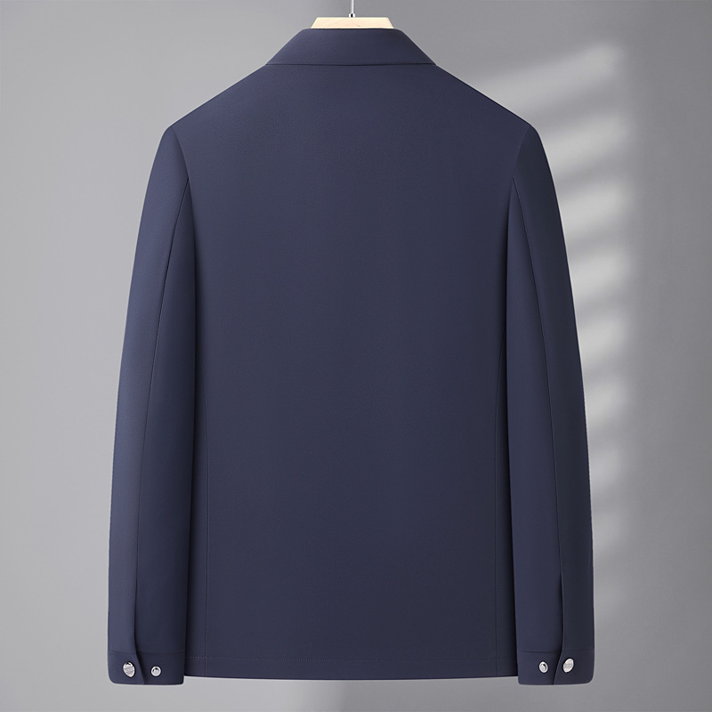 Saint Norman Men's Spring New Fashion Casual Business Lapel Jacket Jacket Jacket for Middle-aged Men J8858