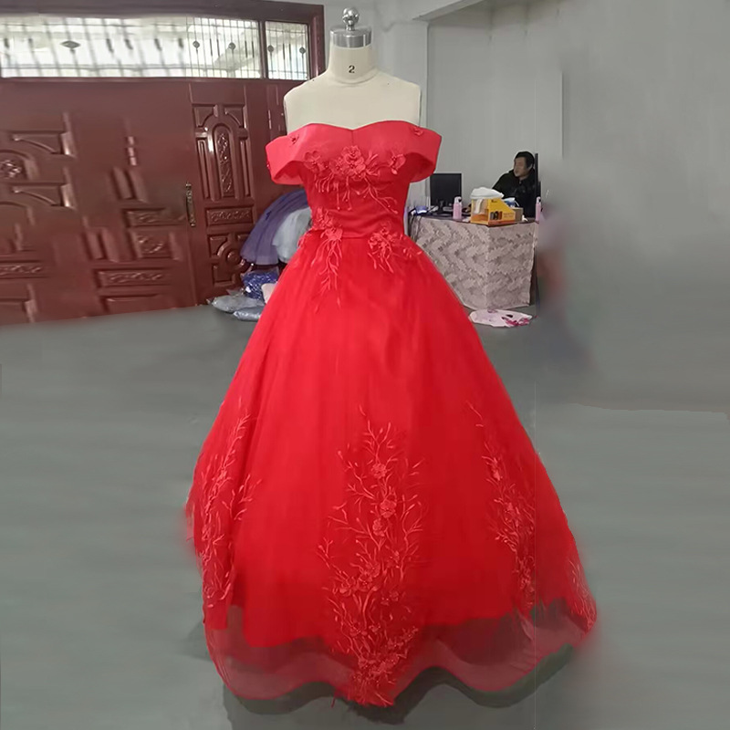 New Chorus Dress Welcome Solo Tutu Dress Annual Meeting Host Show Color Wedding Dress Long Student Performance Dress