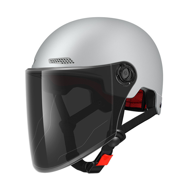 3c Certification Helmet Electric Car Men's And Women's New National Standard Summer Sunscreen Helmet Solid Color Four Seasons Half Helm_voghion.com