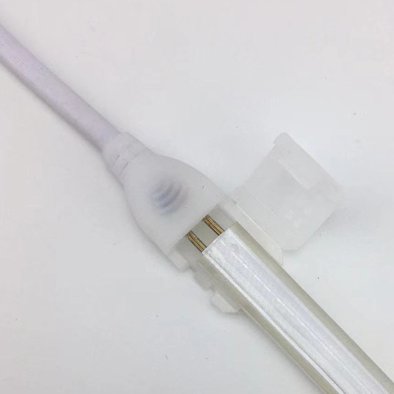 220V waterproof light strip plug cob light strip connection plug LED high voltage light bar connector
