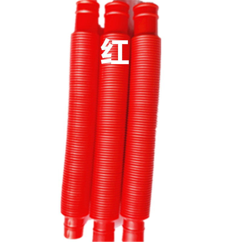 Cross-border 19mm telescopic tube toy rainbow tube decompression puzzle factory straight hair wholesale night market stall toy suit