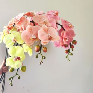 High quality artificial flower large butterfly orchid super realistic feel fake flower Nordic table decoration Wedding Floral Wholesale