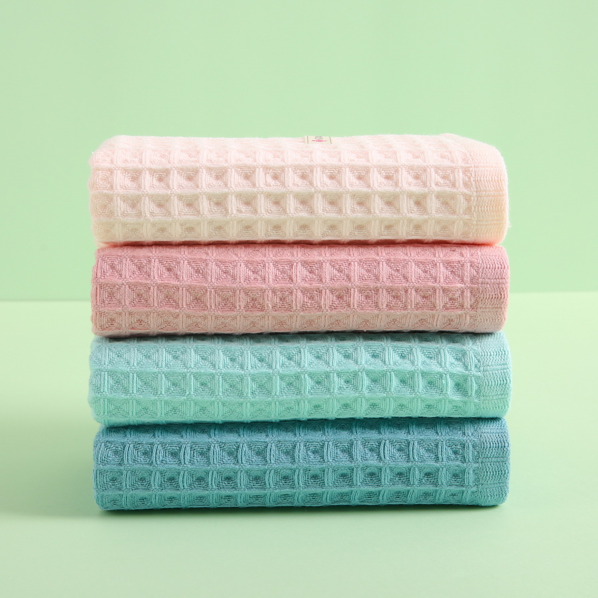 Jielia towel class a cotton waffle towel cotton antibacterial absorbent quick-drying in stock wholesale