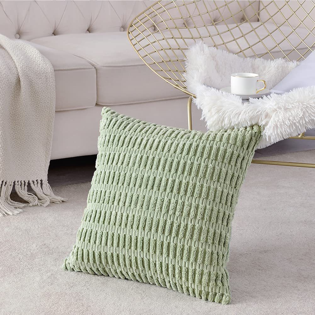 Amazon Nordic solid color corduroy pillowcase cushion cover car pillow waist pillow living room sofa bedroom hotel