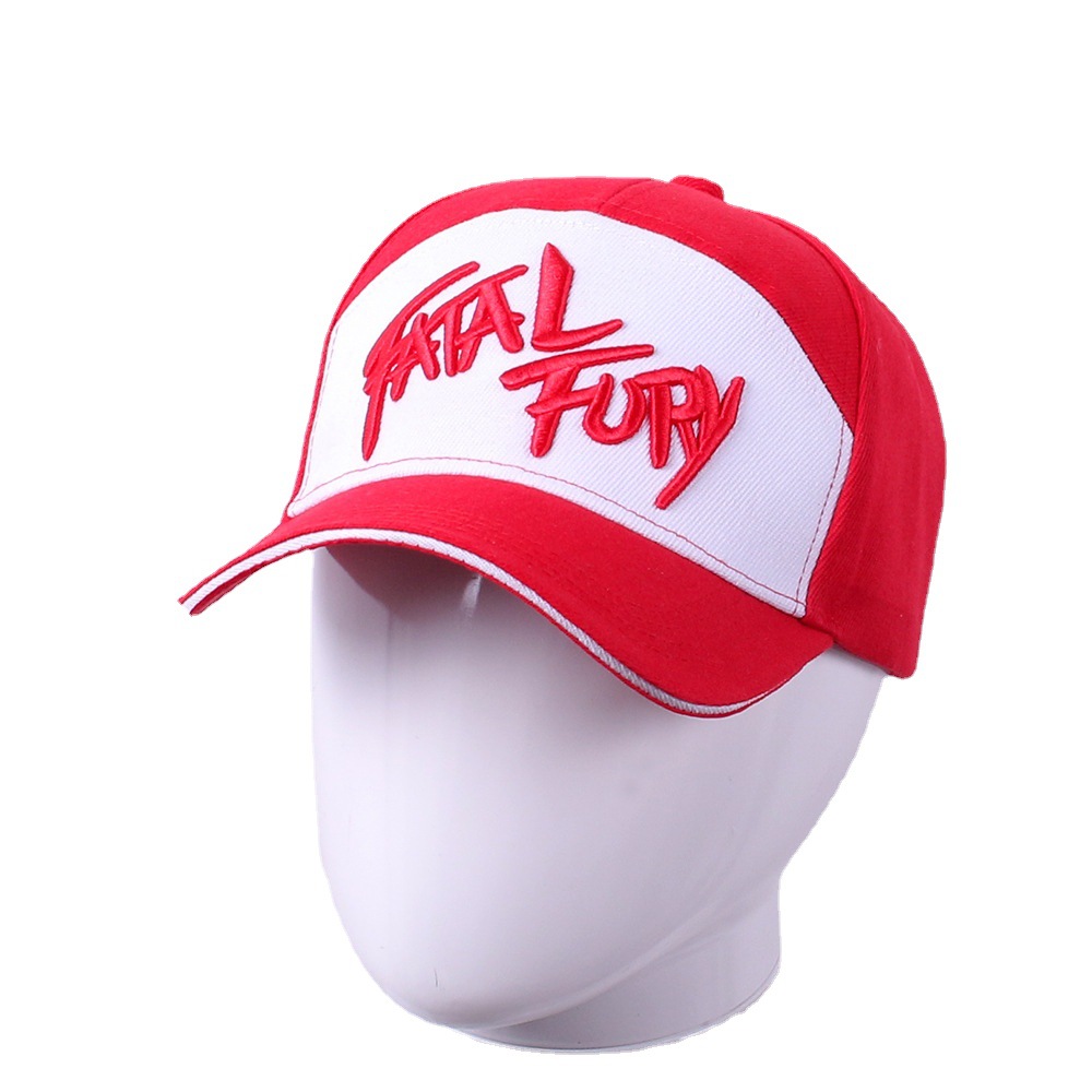 Fatal Fury 拳皇帽子 饿狼传说泰利 刺绣鸭舌帽纯棉棒球帽子