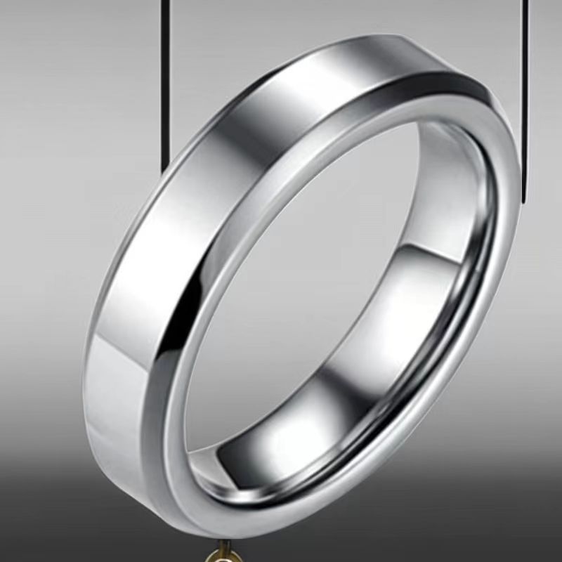 Stainless steel ring ring couple ring cold a pair of niche titanium steel ring 4mm6mm niche does not fade