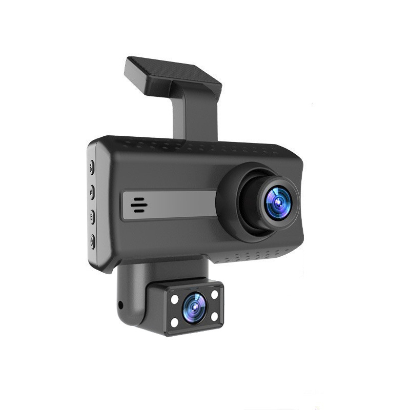 Sürüş kaydedici HD gece görüşlü ön ve arka araç çift kayıt sınır ötesi araç DASHCAM kaydedici DVRCAMERA_voghion.com