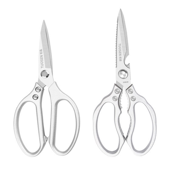 Tuosen civilian scissors tailor scissors clothing P01 leather scissors stainless steel household kitchen No.1 big head scissors