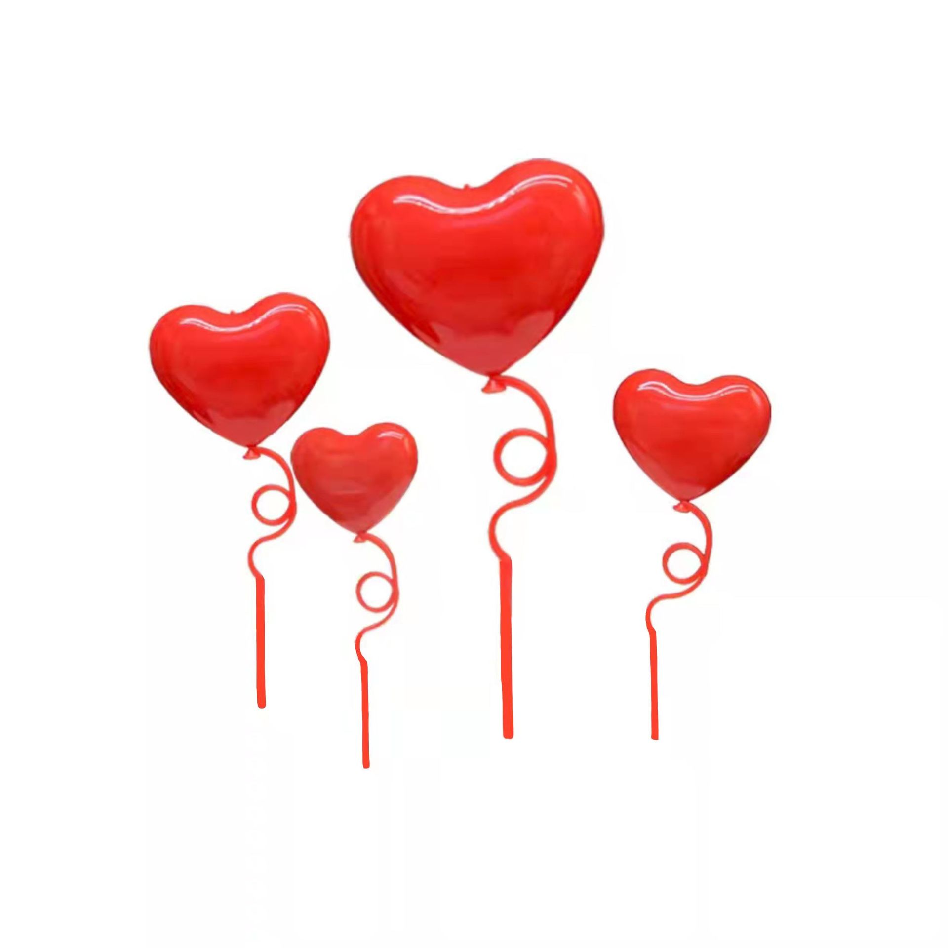 Arbitrary fold Valentine's Day card Tanabata couples confession heart-shaped balloon cake card wholesale love plug-in