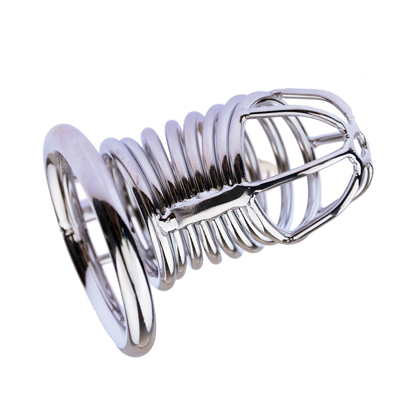 Metal hollow chastity lock adult sex toy alternative toy restraint device male adjuster size optional