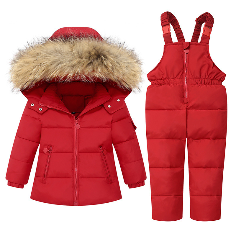 Children's down jacket suit women's 1-4 years old 3 children's clothing boys' baby coat girls' baby ski suit 2021 New