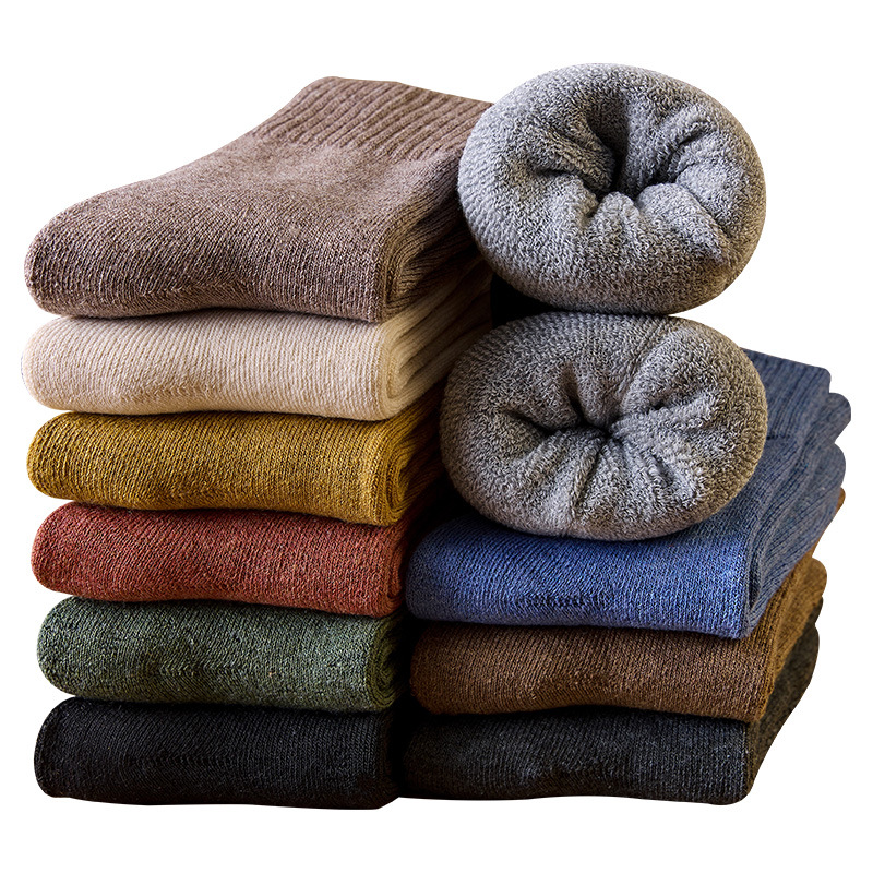Socks women winter plus velvet padded warm Terry socks ladies socks floor socks towel socks wholesale