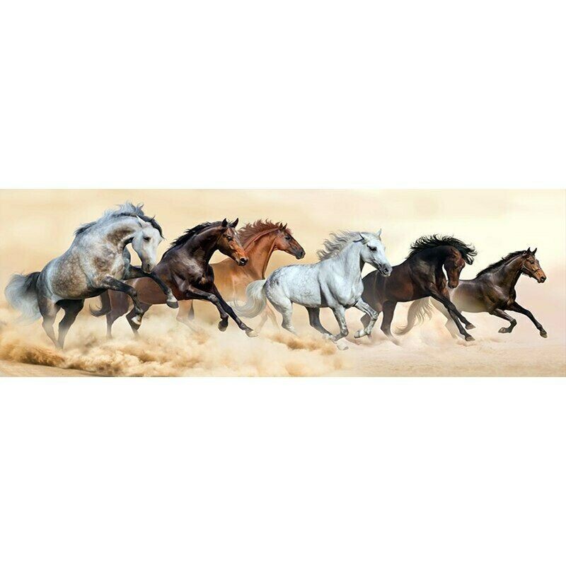 Single Large Running Horse Canvas Painting High Definition Home Hotel Hotel Simple Decorative Painting Background Wall Bedside Hanging Painting