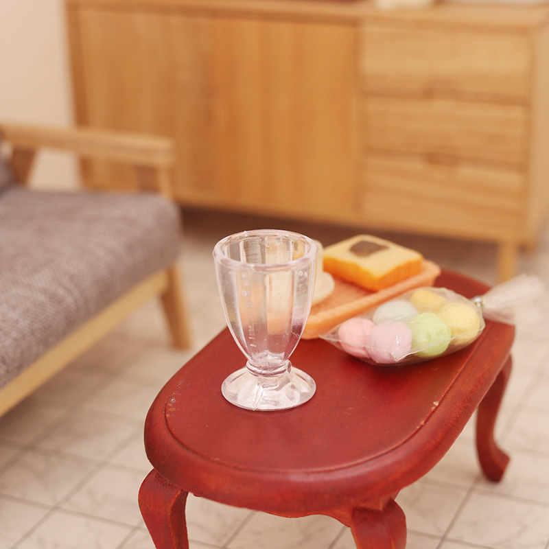 Miniature model red wine cup milk tea cup goblet plastic cup 1:6 ob11 doll house dollhouse