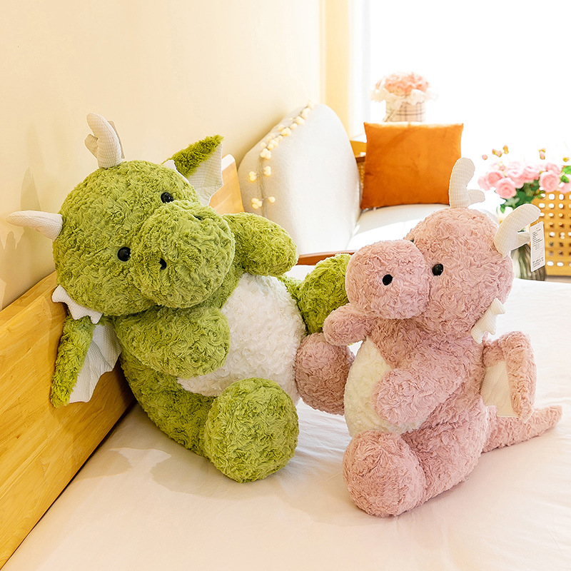 Cross-border Plush Toy Cute Little Dinosaur Doll Children Sleeping Pillow Dinosaur Doll Birthday Gift for Boys and Girls