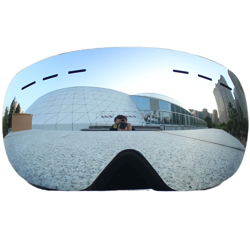 Large spherical double-layer anti-fog ski glasses card myopia single and double board ski goggles men's and women's night vision men's and women's anti-snow blindness