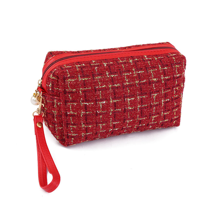 Fashion Chanel style square large capacity cosmetic bag storage bag 2023 high-looking waterproof portable cosmetic bag