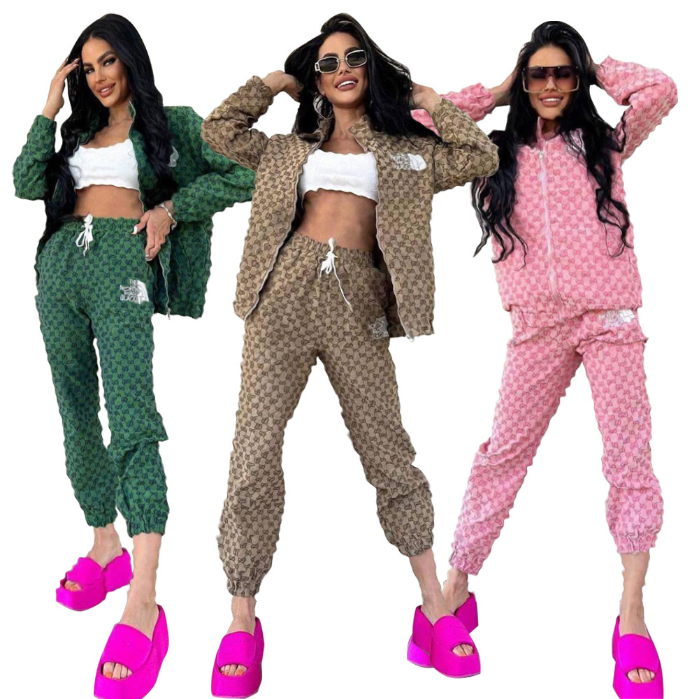 Y71376 women's clothing winter New soft high elasticity thick embroidery zipper coat Library suit