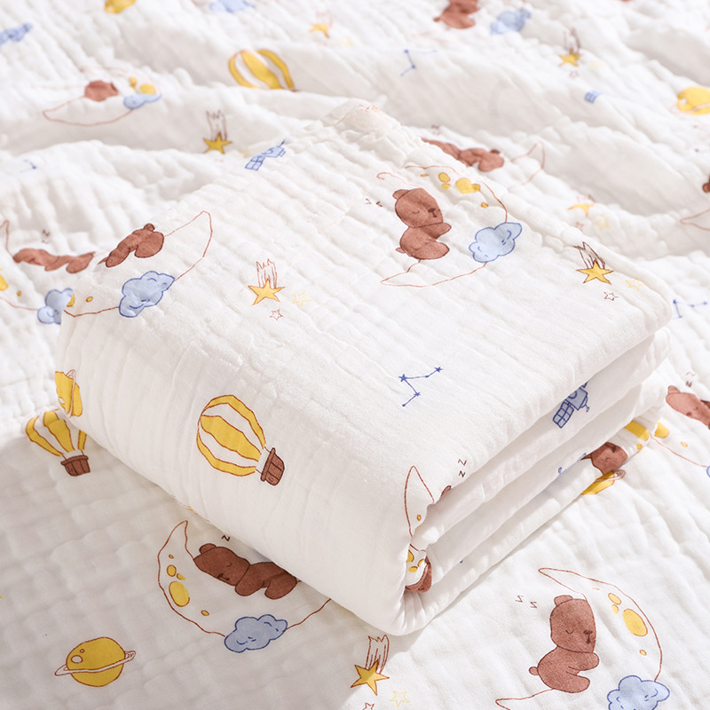 Baby bath towel pure cotton gauze super soft absorbent baby bath quilt blanket newborn towel children towel quilt
