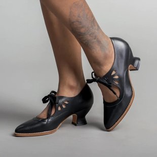 Amazon independent station cross-border foreign trade 2023 spring European and American New Hollow High Heel lace-up plus size women's casual shoes