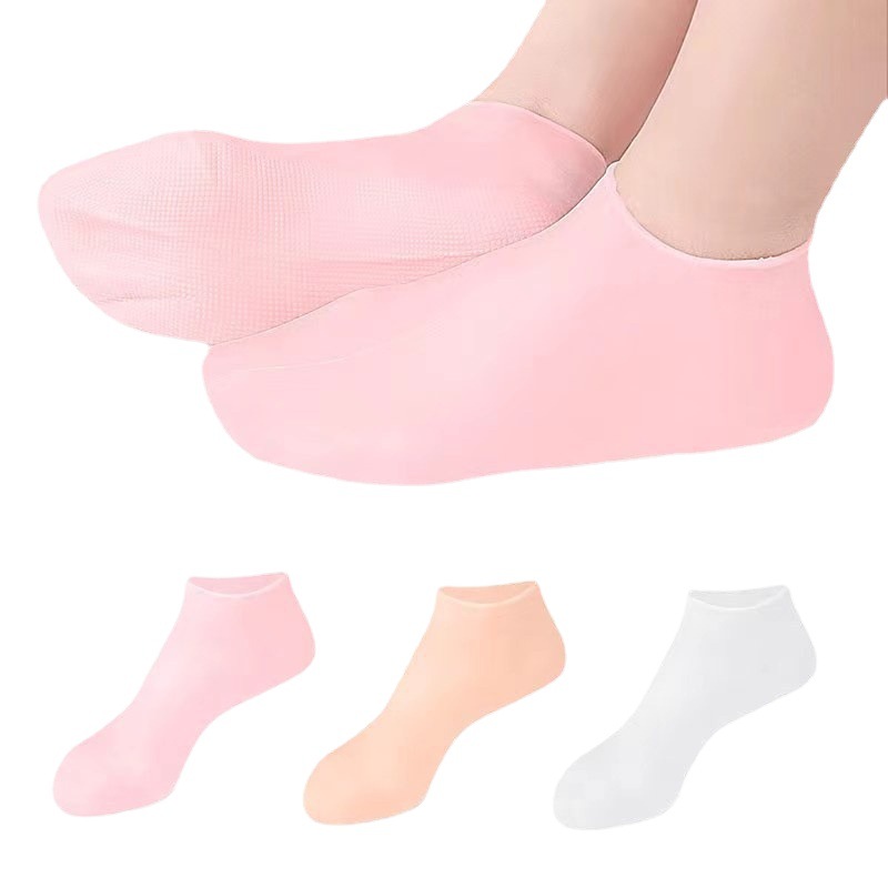 Silicone protective foot cover care waterproof anti-crack softening calluses cutin foot cover foot mask beach socks soft protective cover