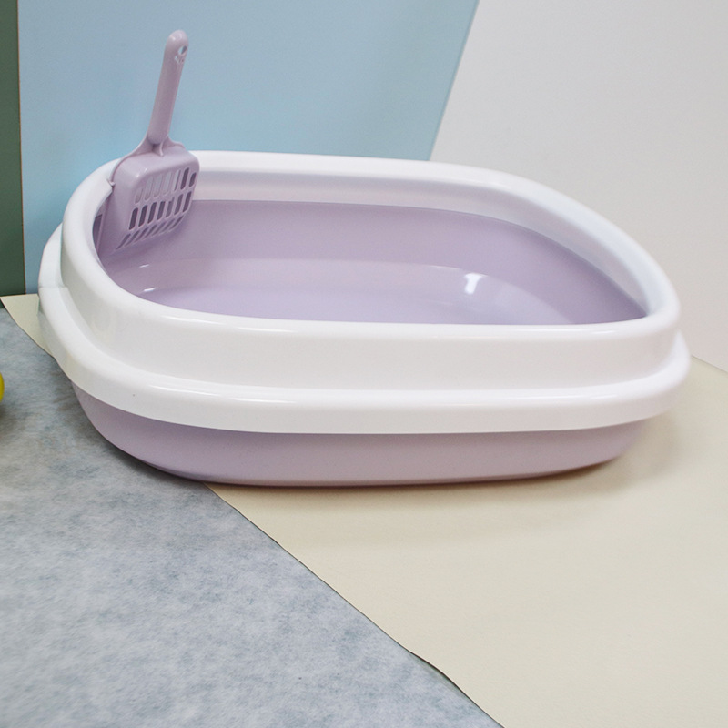 Semi-closed cat litter box anti-splash thickened pet products cat toilet shovel cat litter box