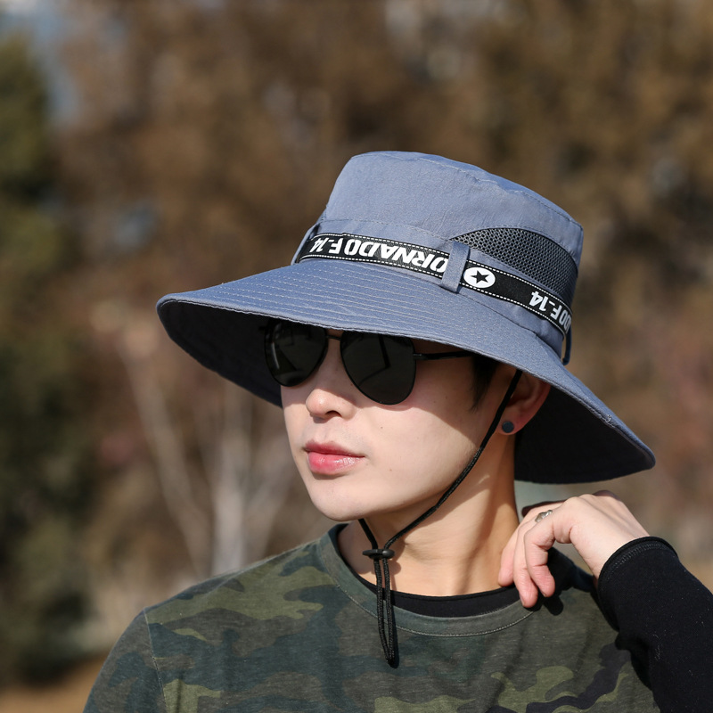Hat Beni hat fisherman hat outdoor round edge hat men's travel sun hat summer sunshade riding mountaineering fishing hat