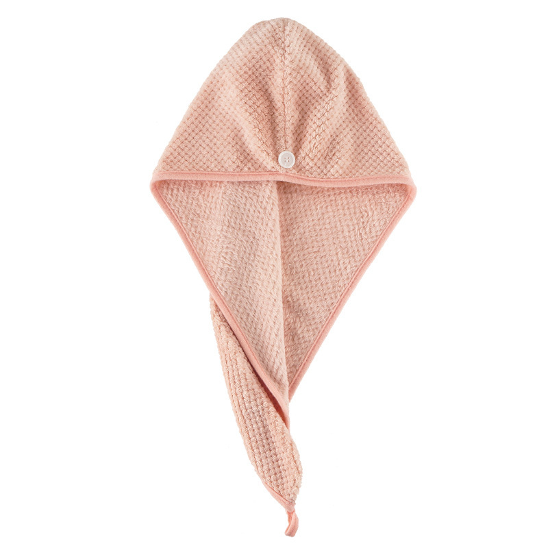 Coral Fleece Dry Hair Cap Thickened Pineapple Triangle Dry Hair Towel Quick Drying Hair Cap Bandage Adult Shower Cap