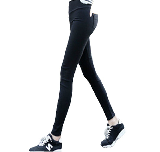 New Korean fashion leggings ladies pencil pants large size back pocket leggings women's Yiwu manufacturers