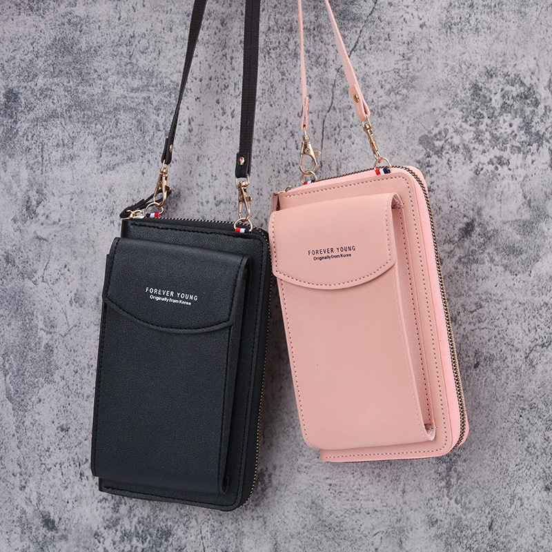 2021 New Large Capacity Mobile Phone Bag Small Shoulder Crossbody Zipper Bag Multifunctional Long Clutch Bag Women's Wallet
