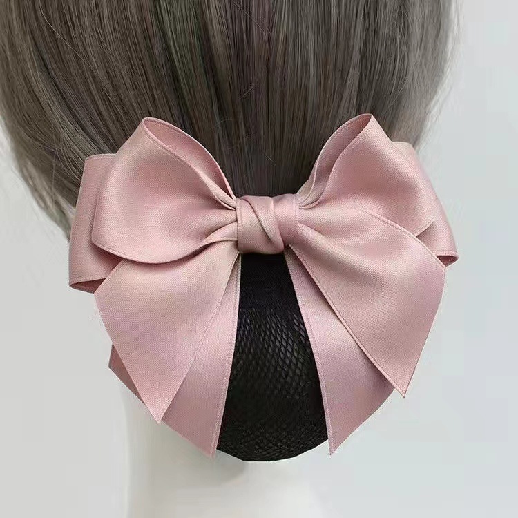 Hotel Attendant Butterfly Head Flower Korean Telecom Mobile Stewardess Nurse Bank Net Flower Fixture Disc Net Bag