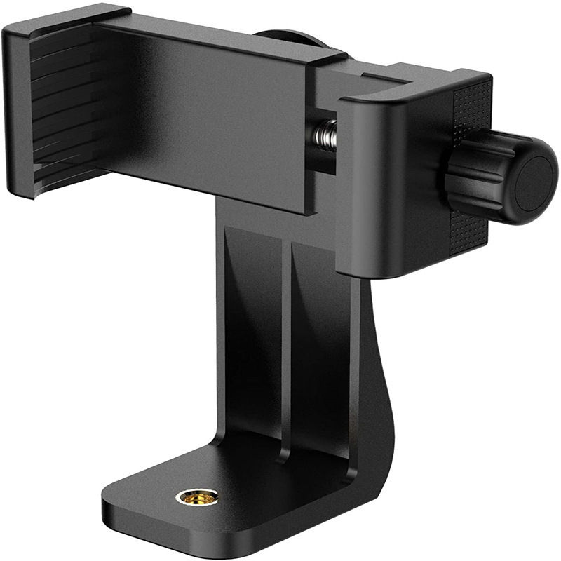 Environmental protection horizontal and vertical screw rotating mobile phone clip 360 degrees live broadcast bracket multi-function clip fixed universal mobile phone clip